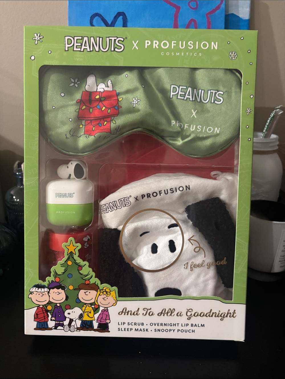 Peanuts Holiday - And To All A Goodnight Set - NIB